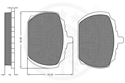Комплект тормозных колодок (OPTIMAL: 9108)