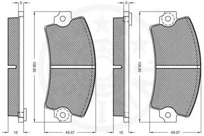 Комплект тормозных колодок (OPTIMAL: 9142A)