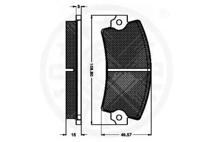 Комплект тормозных колодок (OPTIMAL: 9142)