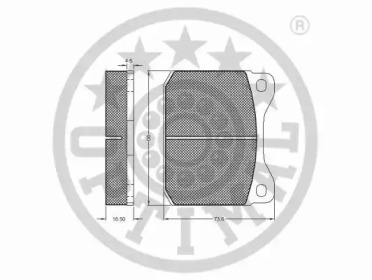 Комплект тормозных колодок (OPTIMAL: 9143)