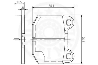 Комплект тормозных колодок (OPTIMAL: 9164)