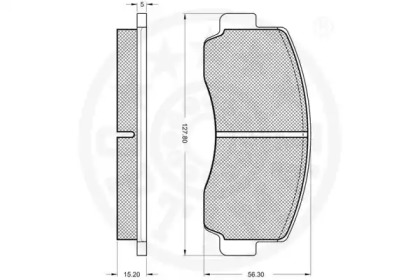 Комплект тормозных колодок (OPTIMAL: 9187)