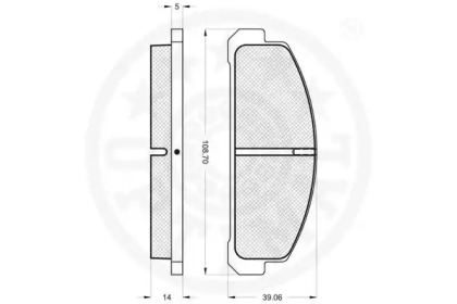 Комплект тормозных колодок (OPTIMAL: 9201)