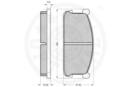 Комплект тормозных колодок (OPTIMAL: 9209)