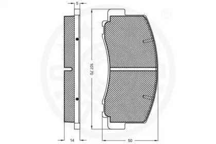 Комплект тормозных колодок (OPTIMAL: 9344)