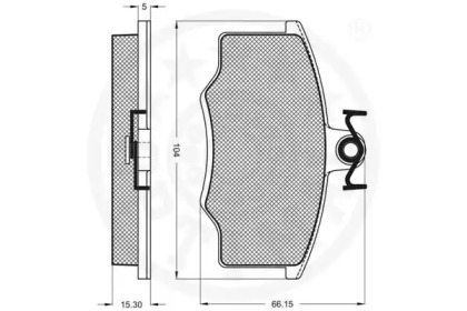 Комплект тормозных колодок (OPTIMAL: 9365)