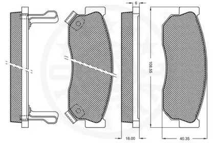 Комплект тормозных колодок (OPTIMAL: 9382)