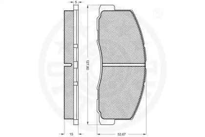 Комплект тормозных колодок (OPTIMAL: 9387)