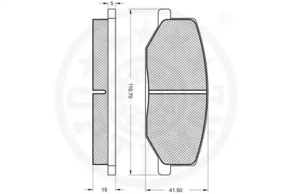 Комплект тормозных колодок (OPTIMAL: 9394)