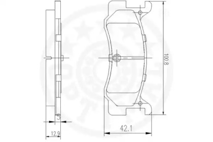 Комплект тормозных колодок (OPTIMAL: 9438)