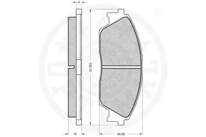 Комплект тормозных колодок (OPTIMAL: 9458)