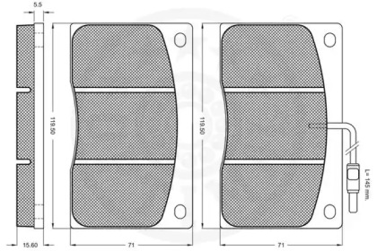 Комплект тормозных колодок (OPTIMAL: 9473)