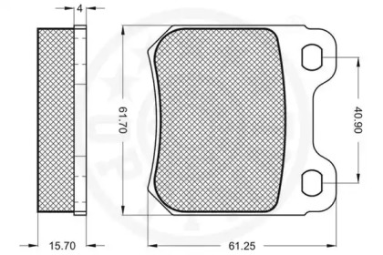 Комплект тормозных колодок (OPTIMAL: 9537)