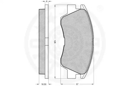 Комплект тормозных колодок (OPTIMAL: 9581)