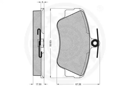 Комплект тормозных колодок (OPTIMAL: 9623)