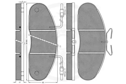 Комплект тормозных колодок (OPTIMAL: 9647)