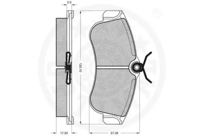 Комплект тормозных колодок (OPTIMAL: 9689)