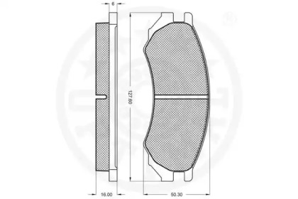 Комплект тормозных колодок (OPTIMAL: 9691)