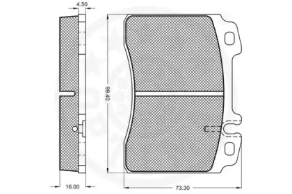 Комплект тормозных колодок (OPTIMAL: 9753)