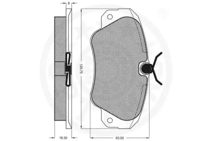 Комплект тормозных колодок (OPTIMAL: 9756)