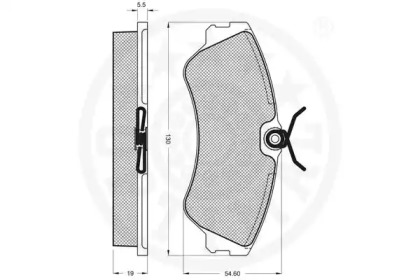 Комплект тормозных колодок (OPTIMAL: 9757)