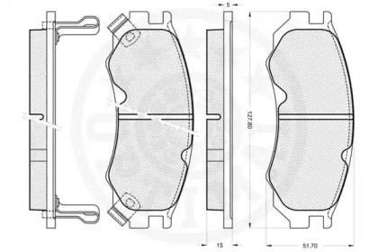 Комплект тормозных колодок (OPTIMAL: 9777)