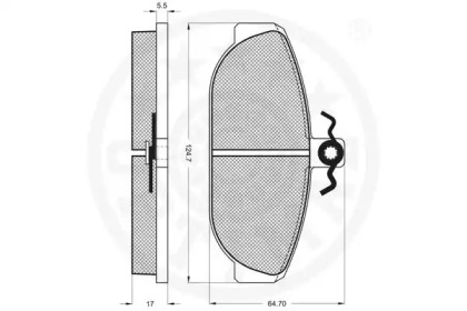 Комплект тормозных колодок (OPTIMAL: 9790)