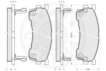 Комплект тормозных колодок (OPTIMAL: 9811)