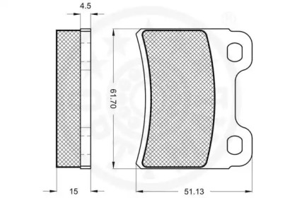 Комплект тормозных колодок (OPTIMAL: 9813)