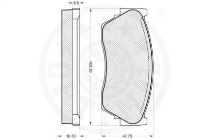 Комплект тормозных колодок (OPTIMAL: 9814)