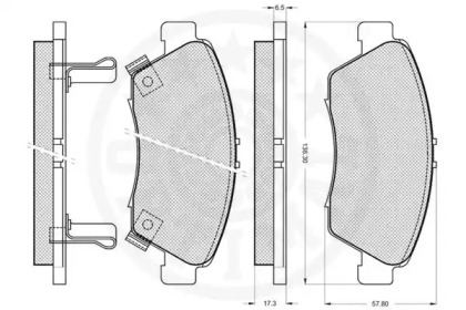 Комплект тормозных колодок (OPTIMAL: 9815)