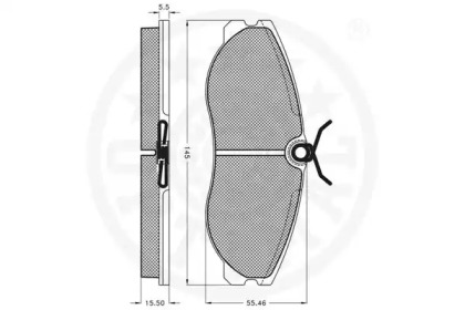 Комплект тормозных колодок (OPTIMAL: 9901)