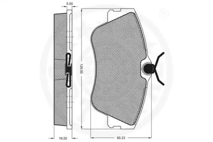 Комплект тормозных колодок (OPTIMAL: 9929)