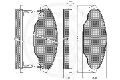 Комплект тормозных колодок (OPTIMAL: 9962)