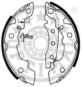 Комлект тормозных накладок (OPTIMAL: BB-0380)