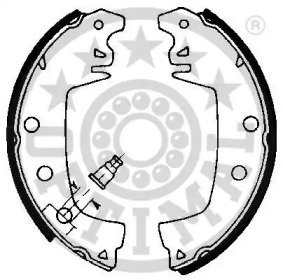 Комлект тормозных накладок (OPTIMAL: BB-6551)