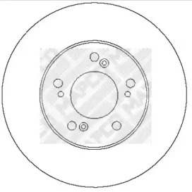 Тормозной диск (MAPCO: 15625)