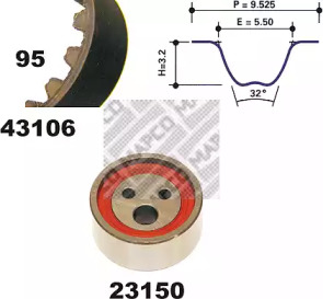 Ременный комплект (MAPCO: 23106)