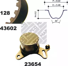 Ременный комплект (MAPCO: 23602)