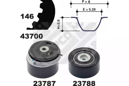 Ременный комплект (MAPCO: 23700)