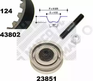 Ременный комплект (MAPCO: 23802)