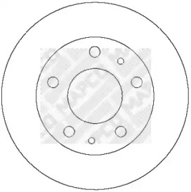Тормозной диск (MAPCO: 25037)