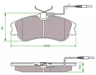 Комплект тормозных колодок (MAPCO: 6511)