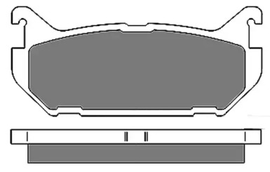 Комплект тормозных колодок (MAPCO: 6656)