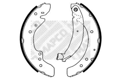 Комлект тормозных накладок (MAPCO: 8029)