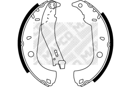 Комлект тормозных накладок (MAPCO: 8139)