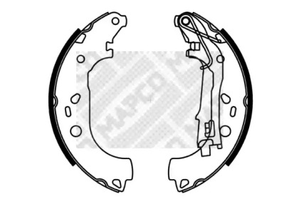 Комлект тормозных накладок (MAPCO: 8140)