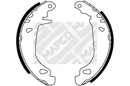 Комлект тормозных накладок (MAPCO: 8406)