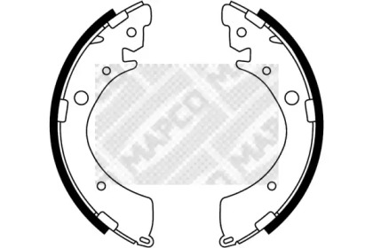 Комлект тормозных накладок (MAPCO: 8503)