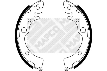 Комлект тормозных накладок (MAPCO: 8523)